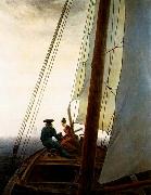 Caspar David Friedrich, On the Sailing Boat